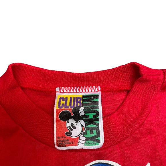 DISNEY GIRLS SIZE 3X LONG SLEEVE DRESS RED W/ WHITE STRIPES - Picture 5 of 7